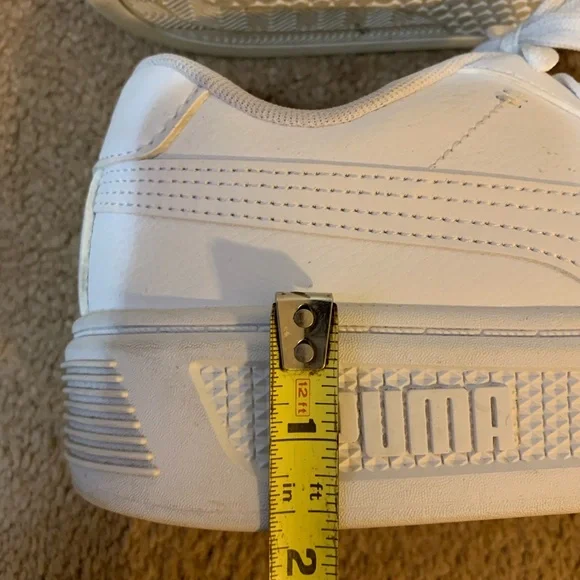 Puma White Platform Sneakers Women’s Size 8 - Picture 10 of 10